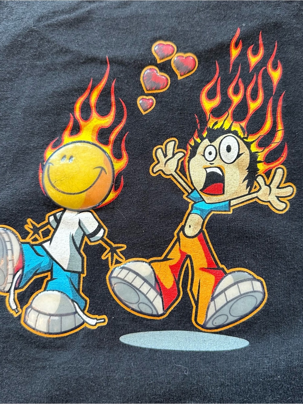 Vintage Y2K “Flame Boy” JNCO-Like Graphic Tee - Picture 4 of 5